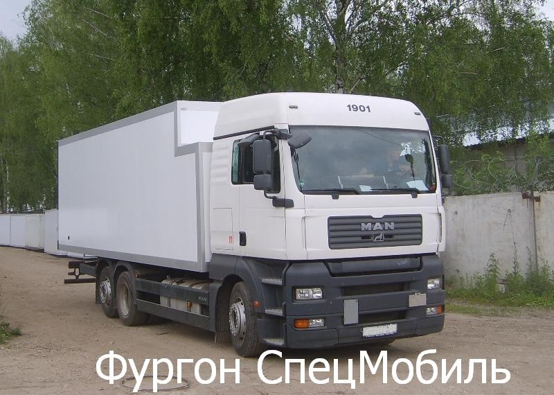 Технические характеристики фургона из сэндвич-панелей на шасси MAN